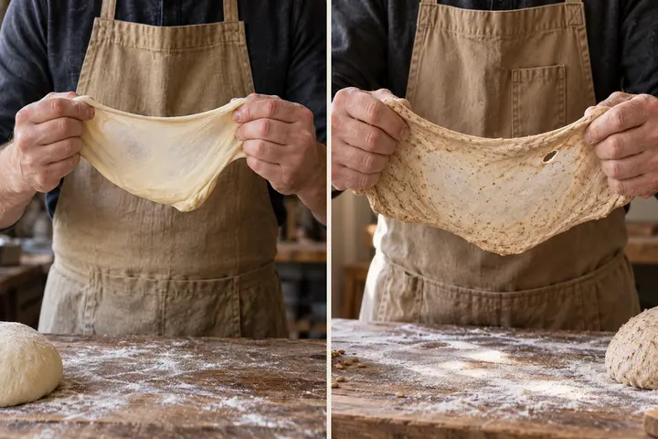 Why Ancient-Grain Dough Should Not Pass a Perfect Windowpane Test