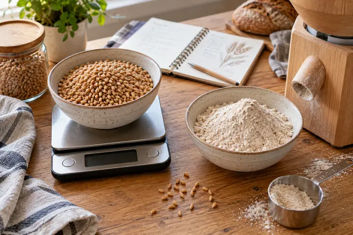 How Much Wheat Should You Mill for a Recipe?