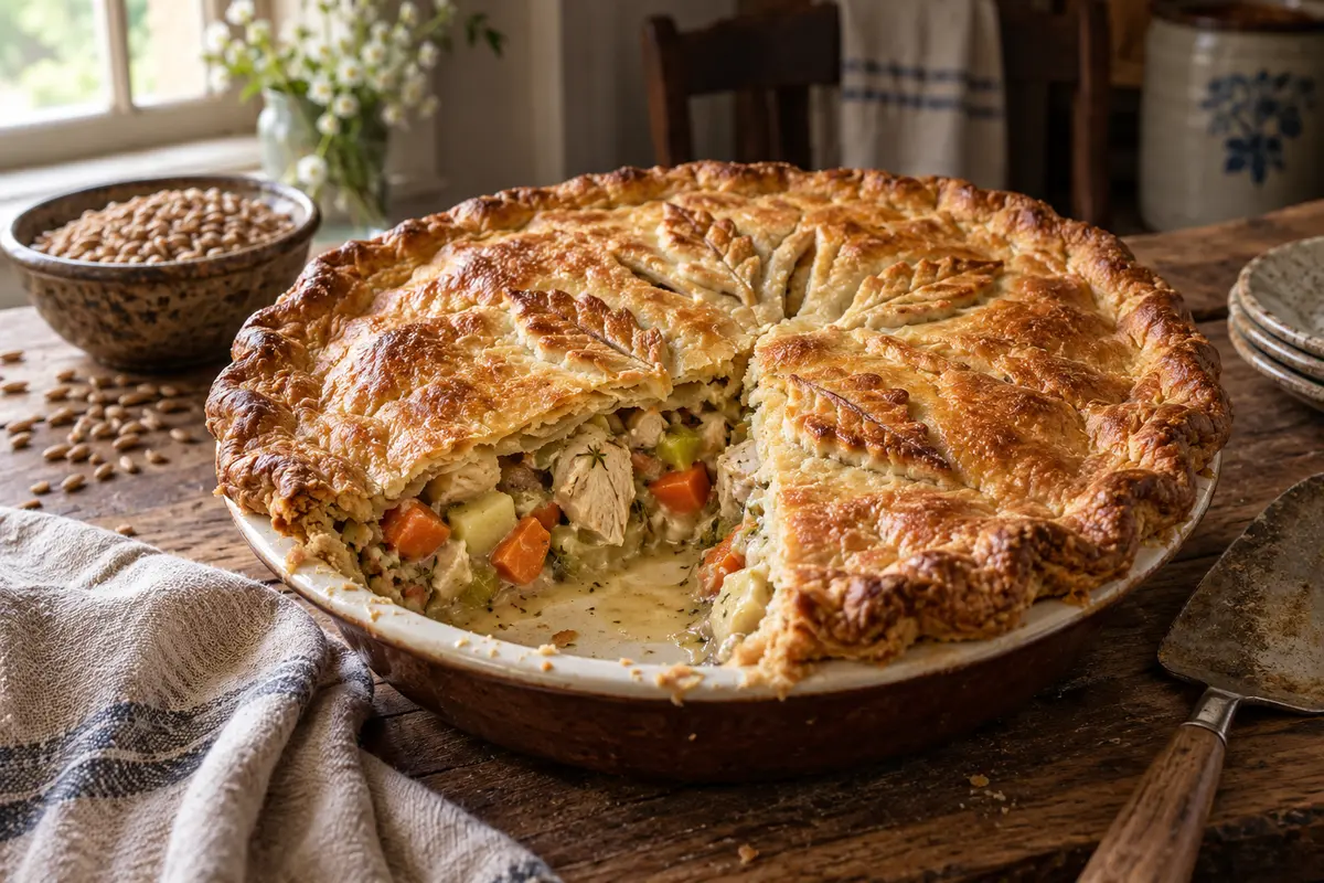 Fresh-Milled Emmer Pot Pie