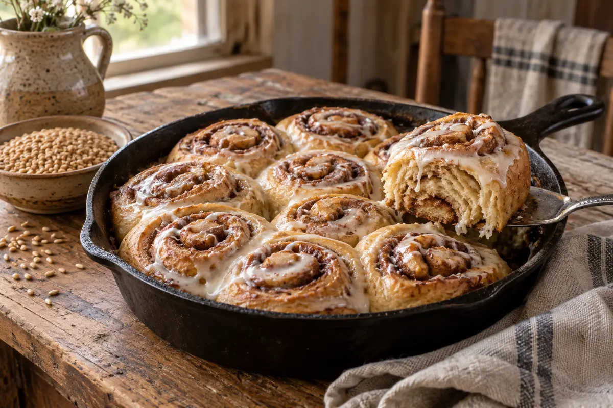 Fresh-Milled Kamut Cinnamon Rolls