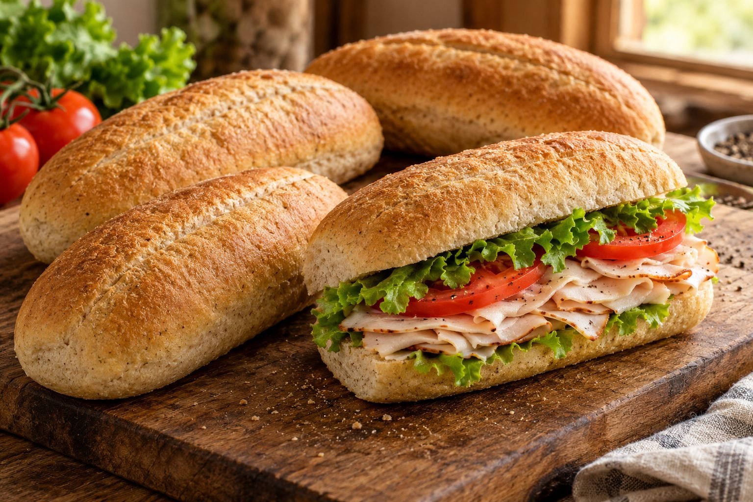 Fresh-Milled Soft Sub Rolls