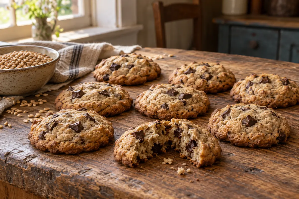 Fresh-Milled Spelt Chocolate Chip Cookies