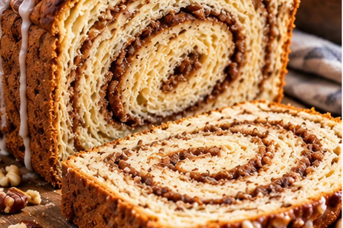 Fresh-milled Kamut cinnamon swirl breakfast bread