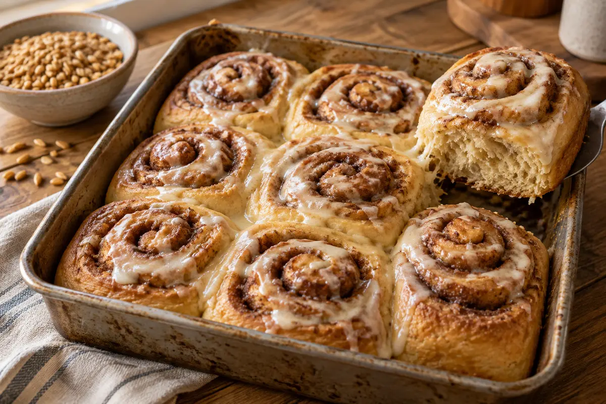 Kamut Discard Cinnamon Rolls
