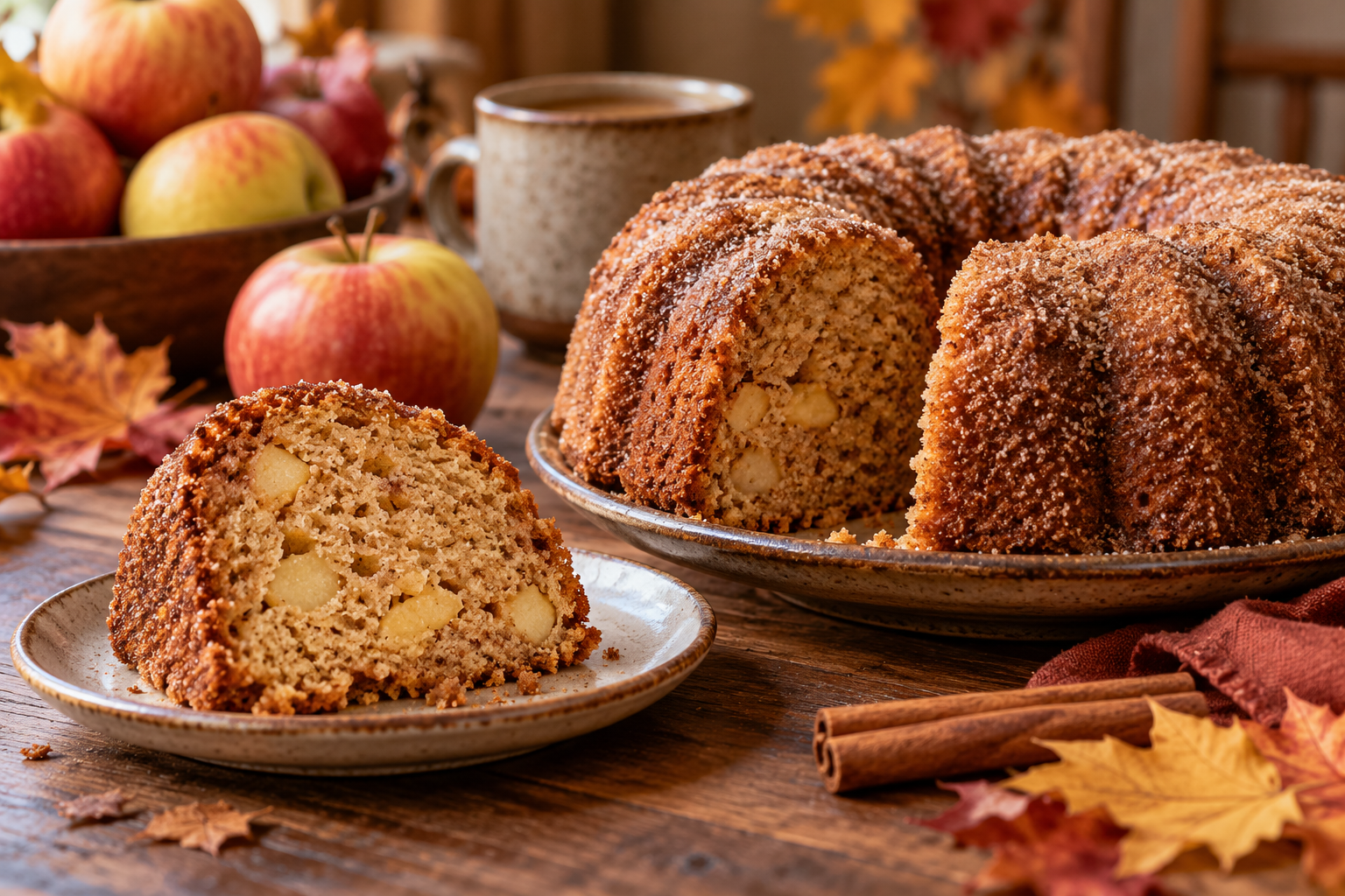 Fresh-Milled Spelt Apple Cider Crumb Cake
