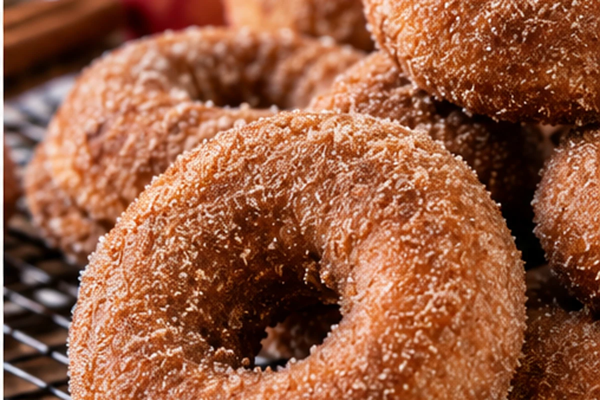 Fresh-milled spelt apple cider donuts